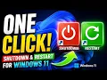 How to Make a One-Click Shutdown Restart Button for Windows 11