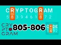 CRYPTOGRAM level 805 806