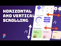 Make Scrolling Prototypes in Figma Horizontal Vertical Figma for Beginners