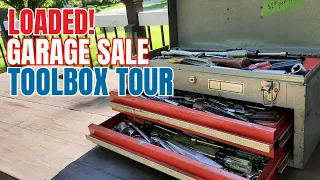 Garage Sale Find Vintage Craftsman Mechanic s Toolbox Tour Tool Haul Estate Sale Tool Box Reveal