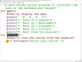 roypaulmca Functions Menu driven Part 1 of 4