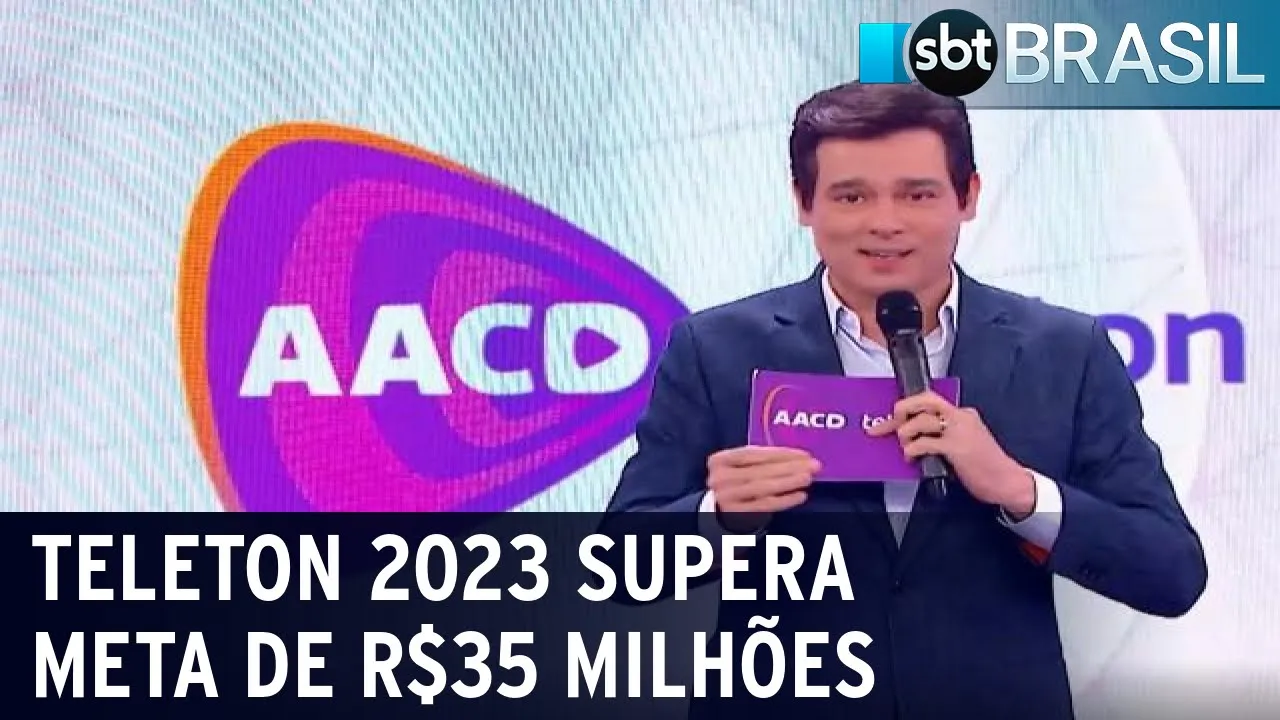 Teleton 2023 supera meta de R$35 milhões | SBT Brasil (13/11/23)