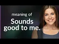 Unlocking the Meaning of Sounds Good to Me