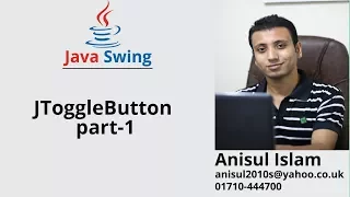 Java Swing Bangla Tutorial 86 JToggleButton part-1
