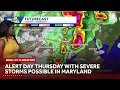 Severe storm possible in Baltimore Thursday afternoon