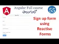 Registration form in angular Angular forms tutorials reactive forms in angular Angular tutorials