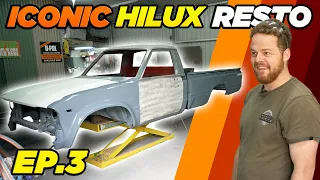VINTAGE TOYOTA HILUX Panels restored from trash to PERFECT Beginner Panel Beating Tips