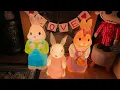 Cracker Barrel Blow Molds Easter Bunnies 2023 Unboxing