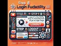 Login Functionality Step 8 - Add logout functionality but need refresh to go login page