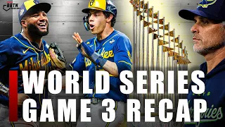 Brewers Put Up Double Digits 1️⃣0️⃣ En Route to 3-0 World Series Lead Over the Rays | BBTN Pod