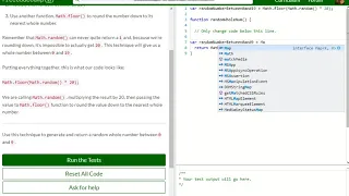 Basic JavaScript Generate Random Whole Numbers with JavaScript free code camp Dani
