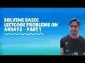 Solving LeetCode array problems with Javascript - Part 1