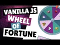 Vanilla Javascript - Wheel Of Fortune mini game