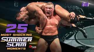 brock lesnar dethrones the rock summerslam 2002 25 most shocking summerslam moments