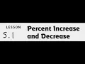 5 1 Percent Increase and Decrease