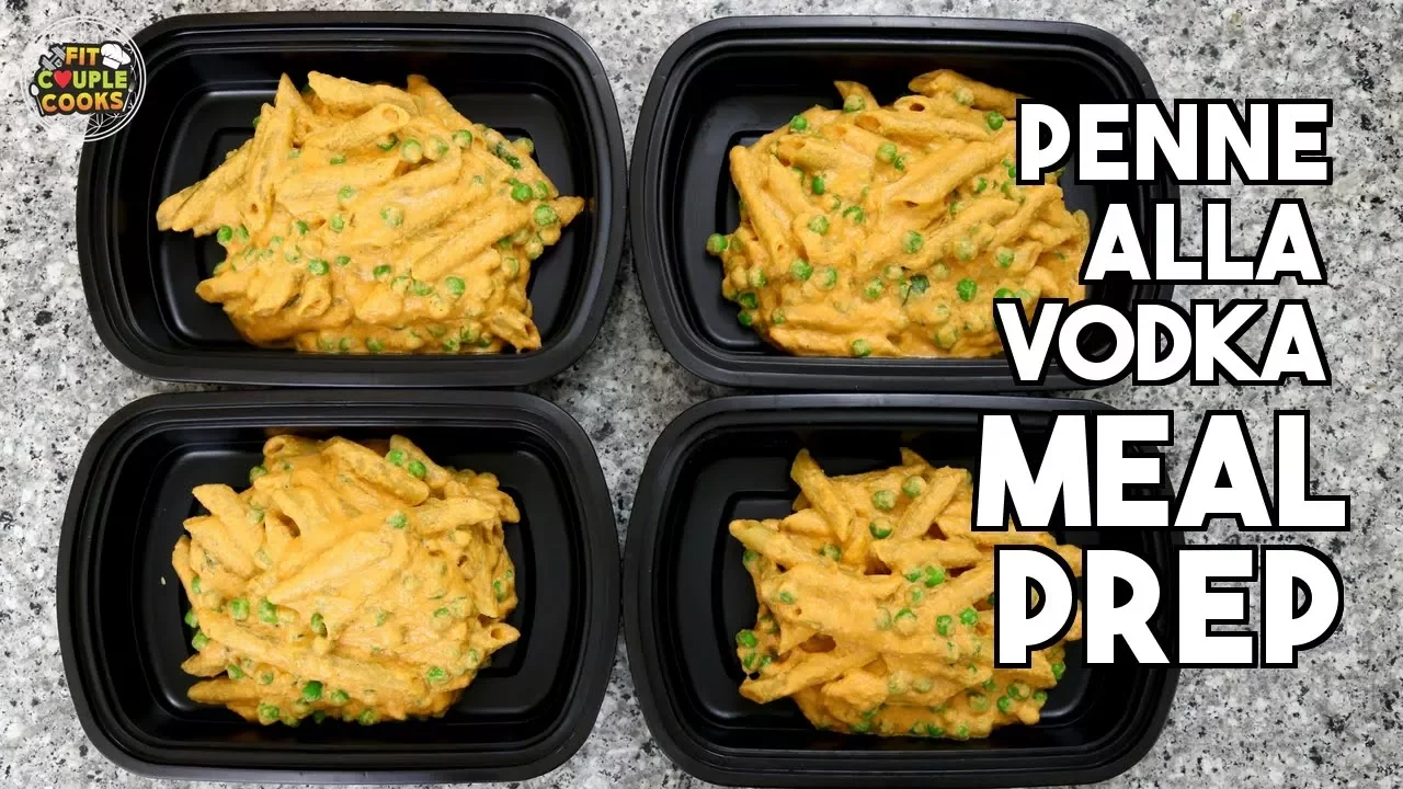 Healthy Vegan PENNE ALLA VODKA Meal Prep ($2.50/Meal)