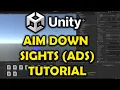 Unity FPS Aim Down Sights Tutorial Full FPS Gun Game - Part 4