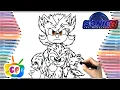 Sonic 3 trailer Sonic coloring page NEW How to draw Shadow the Hedgehog easy