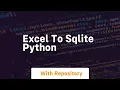 excel to sqlite python
