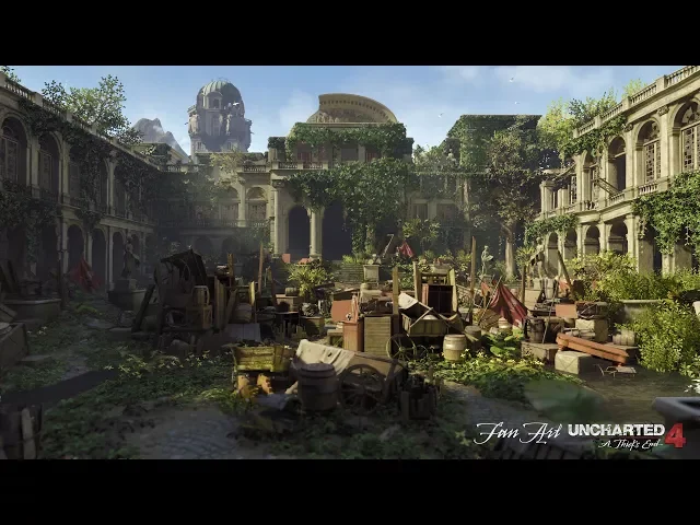 Treasury Courtyard [UE4] [Uncharted 4 fan art]