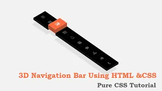 3D Navbar With Awesome Hover Effects Using Html CSS - Pure CSS Tutorial Web Tutorials