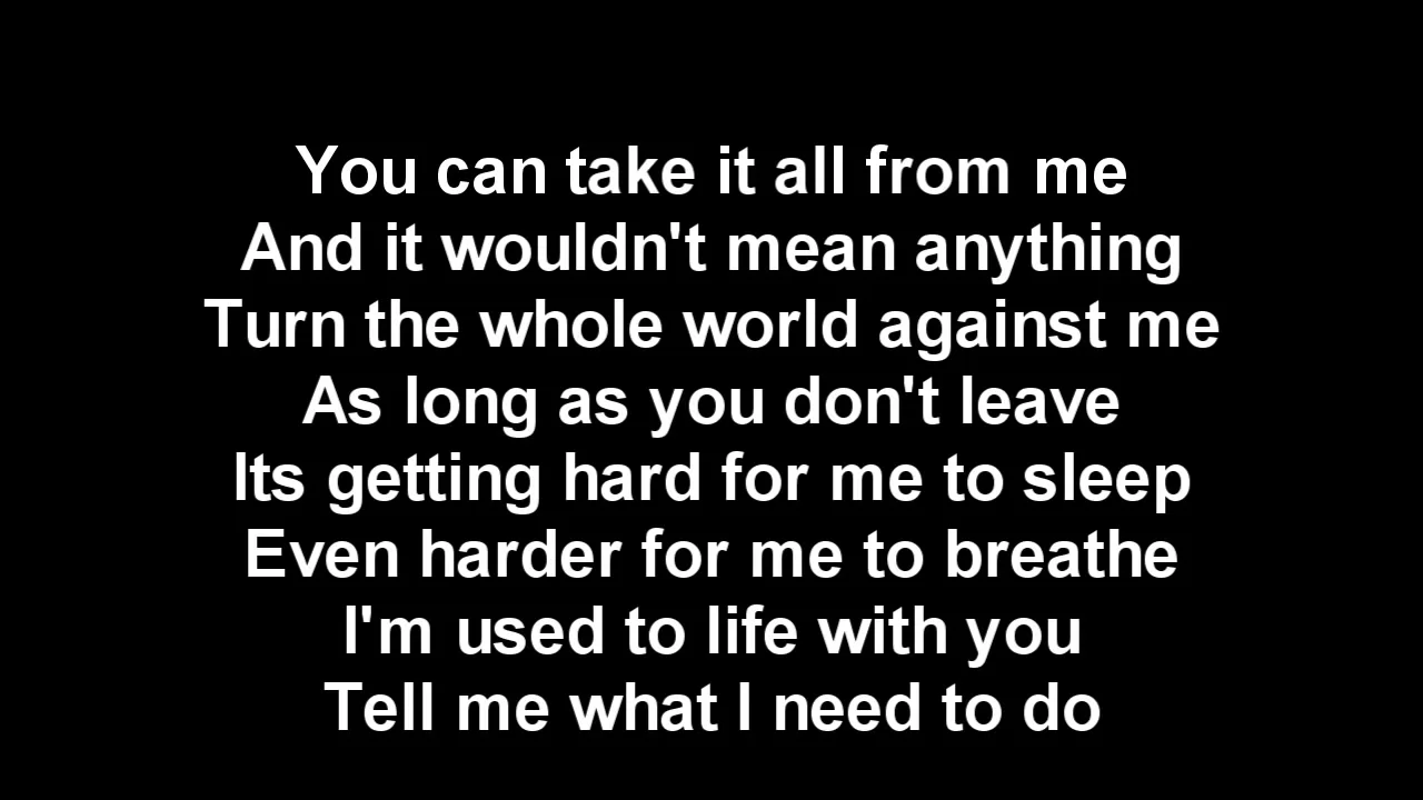 Chris brown Without you lyrics hd