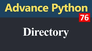 Directory in Python Hindi
