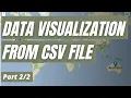 Data Visualization from a CSV File on a Map