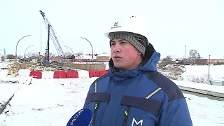 В Калачинске сегодня открыли новую пешеходную переправу