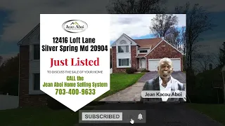 JUST LISTED 12416 Loft Ln Silver Spring MD 20904 Jean Aboi Home Selling System
