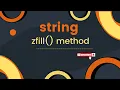 RK zfill string method in python