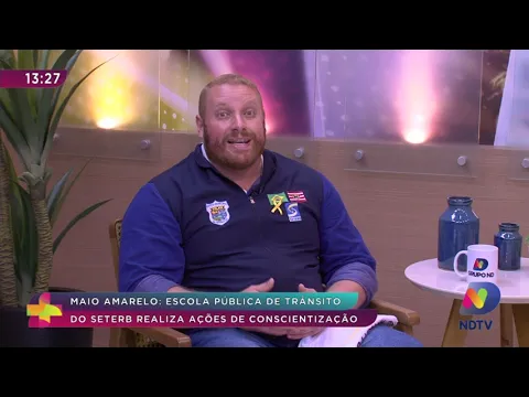 Maio Amarelo: escola pública de trânsito do Seterb realiza ações de conscientização