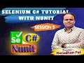 Selenium C Tutorial with NUnit-Session - Compound Condition and File Directory Constraints