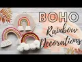 Boho Rainbow Decorations 3 Ways DIY Crafts