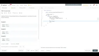 Leetcode To LowerCase Java solve tolowercase problem in most easy way