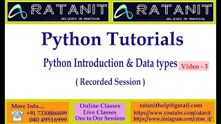 python online tutorials python introduction and types of errors by MR RATAN - 3