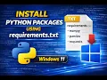How to Install Python Packages Using requirements txt The Right Way