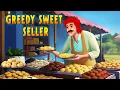 Greedy Sweet Seller | English Stories |  Learn English | English Stories | Moral Stories | Comedy