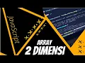 ARRAY 2 DIMENSI BELAJAR JAVA Penjelasan Singkat dan Contoh Program Sederhana
