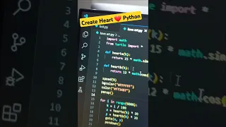 Create 3D heart animation using python