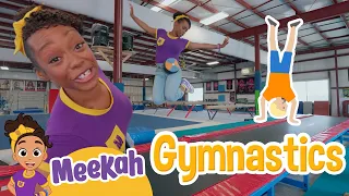 Learning a Gymnastics Routine with Meekah!  🤸🏼 🤸🏽 🤸🏾 | Educational Videos for Toddlers