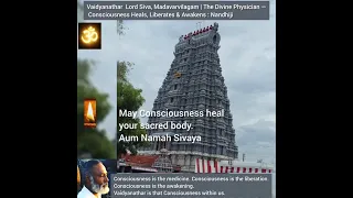Vaidyanathar Lord Siva, Madavarvilagam | Divine Physician —Consciousness : Nandhiji