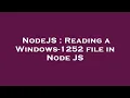 NodeJS Reading a Windows-1252 file in Node JS