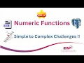 SQL Challenges Numeric Functions From simple to complex SQLs
