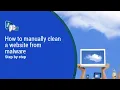 How to manually clean a website from malware