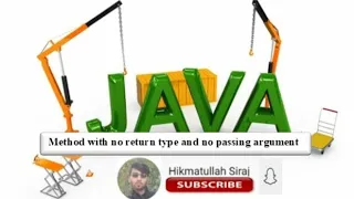 Function in Java Pashto Method with no return value and no passing argument