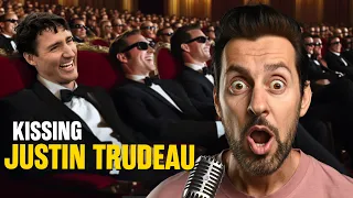 kissing justin trudeau max amini stand up comedy