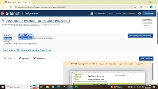 Excel 2021 In Practice 9 Independent Project 9-3 SIMnet Assignment Excel Independent Project 9-3