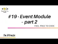 19 Event Module - Passing Args