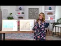 24 Wipeable Monthly Wall Calendar by Lauren McBride on QVC